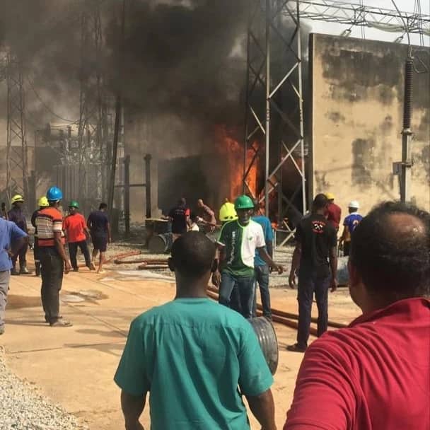 TCN confirms fire incident at Ayede Substation, apologises to electricity consumers