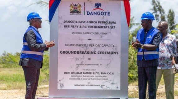 Dangote breaks ground on $16bn, 700,000bpd Refinery project in Kenya