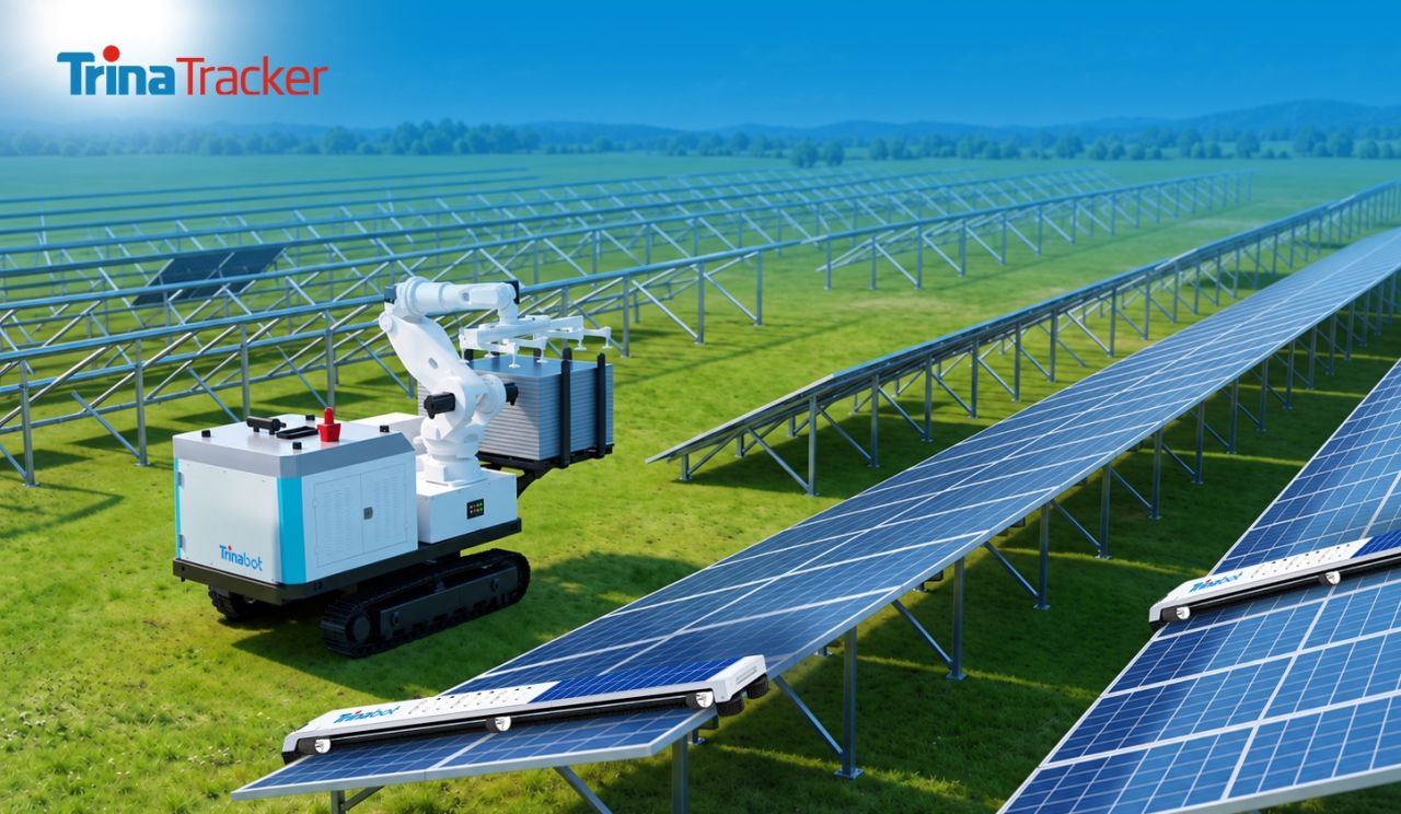 TrinaTracker launches two robots to expand its smart PV ecosystem